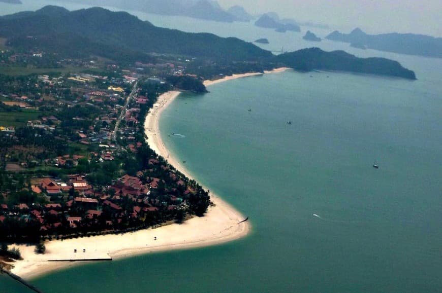 The beach at Pantai Cenang