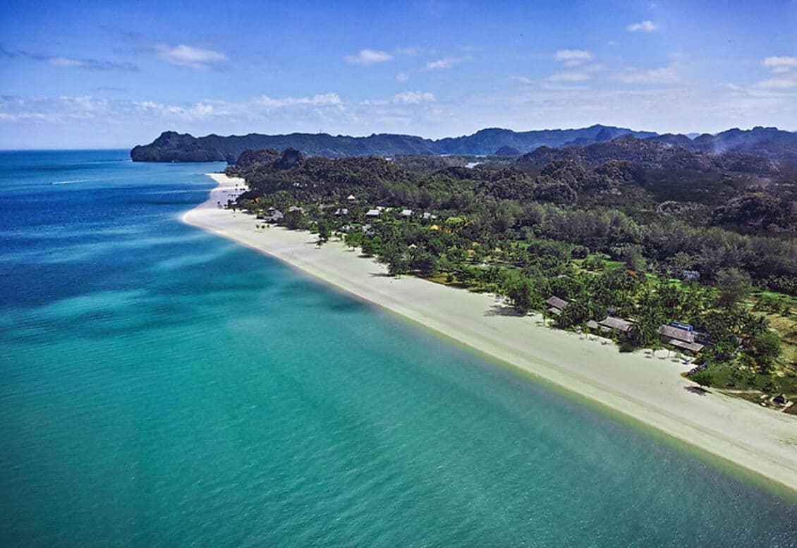 The beach and sea at Tanjung Rhu
